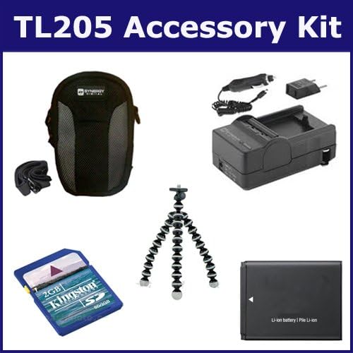 Samsung TL205 Digital Camera Accessory Kit Includes: KSD2GB Memory Card, SDC-22 Case, GP-10 Tripod, SDM-1516 Charger, SDBP70A Battery