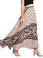 Milumia Women's Vintage Bohemian Floral Print High Waist Long Maxi Skirt