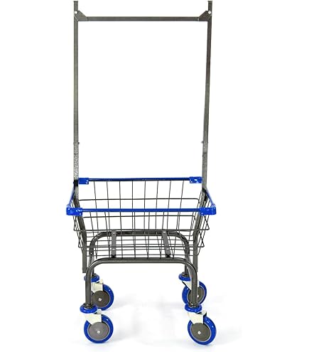 Amazon.com: CHAMINUSA Laundry Cart Chrome Coated with Double Pole