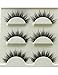 3D False Eyelashes Extensions 3 Pairs Long Lashes Strip with Volume for Women's Makeup Handmade Soft Fake Eyelash …