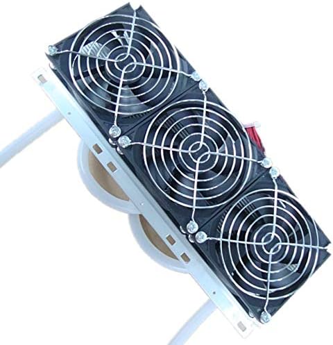 XD-2025 DC12V 80W Fish Tank Cold Water Chiller Machine Refrigeration Semiconductor Cooling Thermoelectric Peltier Cooler - Black