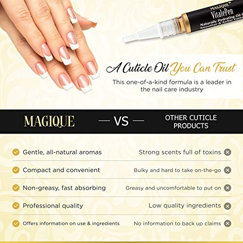 Magique Cuticle Oil Pen & Nail Strengthener Nail Oil & Nail Guardian