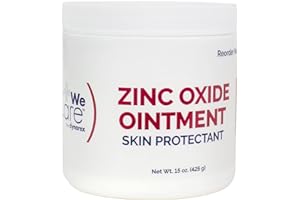 Dynarex Zinc Oxide Ointment, Soothes, Prevents, and Relieves Diaper Rash, Chaffed Skin, and Irritation, White, 1 Count - 15 oz. Jar of Ointment