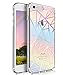 iPhone 8 Case,iPhone 7 Case TIANLI [Ultra Slim] Crystal Clear Colorful Lines Design Plastic Hard Back Thin Case Anti-Scratch Flexible Soft TPU Bumper Cover with Pattern,Triangle
