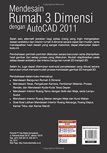 Buy Mendesainrumah 3 Dimensidengan Autocad 2011 Book Online