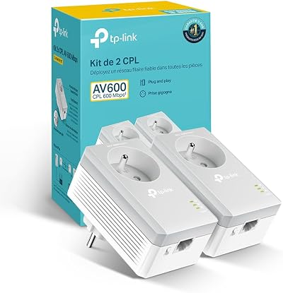 TP-Link TL-PA4015P KIT AV500 Powerline Adapter 600Mbps 1 Port Ethernet Kit 2