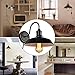 Stepeak Plug in Wall Sconces Lighting Set of Two, Gooseneck Wall Lamp, Industrial Black Light Fixture, Decor for Farmhouse Bar Bedroom Living Room Wall Lights Hallway, E26 Base (Exclude Bulb)