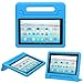 MoKo Case for Fire HD 10 Tablet (7th and 9th Generation, 2017 and 2019 Release) 10”, Kids Shock Proof Convertible Handle Light Weight Super Protective Stand Cover Case for Fire HD 10, Blue