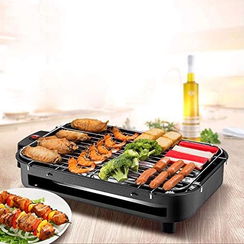 review UXZDX CUJUX Portable Smokeless Electric Barbecue Grill Hot Dog Barbecue Shop Rotating Barbecue Motor Equipment