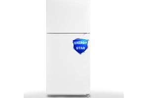 SMETA 30'' Full Size Refrigerator with Top Freezer, Top Mount 21 Cu. Ft Fridge for Kitchen, Garage, Office, Frost Free, 66 inch