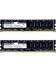 Timetec 8GB KIT(2x4GB) DDR3L / DDR3 1600MHz PC3L-12800 / PC3-12800 Non-ECC Unbuffered 1.35V / 1.5V CL11 2Rx8 Dual Rank 240 Pin UDIMM Desktop PC Computer Memory RAM Module Upgrade (8GB KIT(2x4GB))
