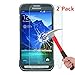 NEWELL [2 Pack] Galaxy S5 Active Screen Protector, 0.26mm Premium Tempered Glass Screen Protector for Samsung Galaxy S5 Active Bubble-Free Anti-Scratch Anti-Fingerprint Guard Cover