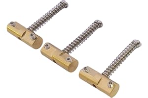 LONG BEACH MUSIC Wilkinson Compensated Brass Saddles Set of 3 for Telecaster Tele Guitar