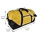 Dalix 21'' Large Duffle Bag with Adjustable Strap (Gold/Yellow)