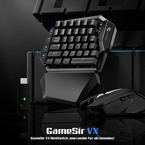 GameSir VX Aim Switch E-sports Combo Wireless Game 2.4G Keyboard Mouse Combo For PS4/PS3/NS/Xbox ONE/PC - Black
