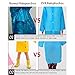 Kids Rain Ponchos,Reusable Kids Rain Coat for 6-11 Years Old -Blue By suyncyi