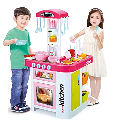 Lenoxx childrens toy electronic kitchen set with workin…