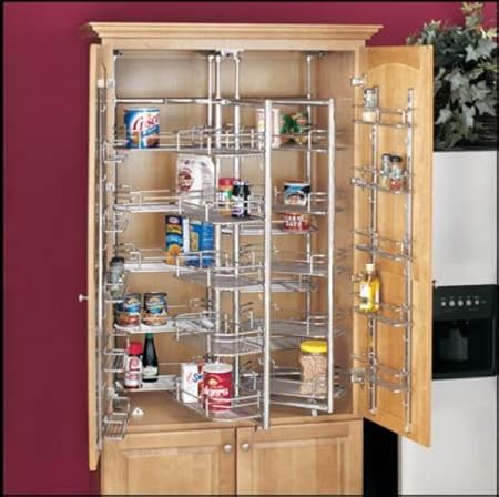 Amazon Com Chef S Pantry With Door Baskets Chrome Ships Via