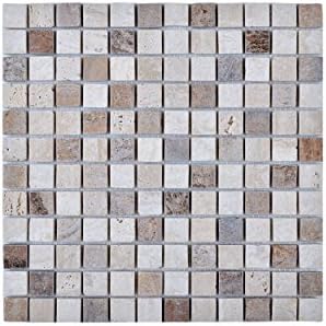 Legion Furniture Multi-Square Stone Wall Tile