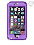 iPhone 6 Waterproof Case;IP68 Certified Waterproof Snowproof Dirtpoof Shock Resistant Protective Case Cover with Viewing Kickstand Fingerprint Recognition Touch ID for iPhone 6 4.7 inch (Purple)