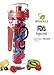 Live Infinitely 32 oz. Infuser Water Bottles - Featuring a Full Length Infusion Rod, Flip Top Lid, Dual Hand Grips (Deep Red, 32 oz)