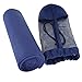 Deconovo Travel Sports Towel with Carry Bag, 27x51 Inch, Navy Blue
