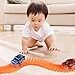EFOSHM Twister Tracks Mega Set with 2 LED Race Car and 240 pieces Flexible, Bendable track, Magic tracks Glow in the Dark Race 11ft