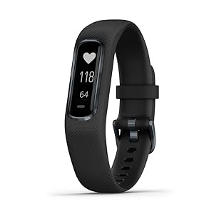 Garmin 010-01995-10 vívosmart 4, Activity and Fitness Tracker w/Pulse Ox and Heart Rate Monitor, Midnight w/Black Band, 0.75", Midnight w/Black Band