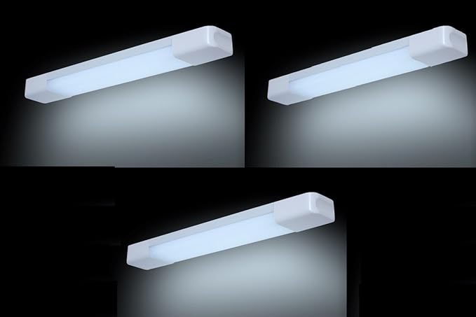 DMak LED Wall Batten Tubelight 10W, 1 Foot, Cool White 6500K, 2 Years Warranty - BIS Approved, T-10 Heavy Model (Pack of 3) | Batten Tube Light | | 10w Tube Light |