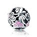 BAMOER 925 Sterling Silver Spring Flower Fairy Charms Beads for Women Bracelet DIY Jewelry Accessories