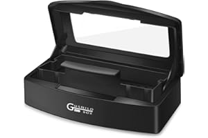 Gusnilo nail art tools sterilizer box for nail tools, tweezers, hair salon, spa and trimmer manicure equipment (1 piece, black)