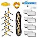 Theresa Hay Accessories Kit for Ecovacs Deebot N79S N79 Robotic Vacuum Cleaner Filters, Side Brushes,Main Brush ¡­ (1+8+8)