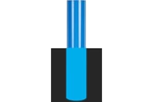 RENLI·TONG RENLITONG Luminous Sapphire Blue Glow in The Dark Heat Transfer Vinyl HTV Rolls -12" x 8ft Iron on Vinyl for T-Shirts Costumes, PU Elastic HTV Vinyl for All Cutter Machines Easy to Cut & Weed