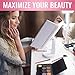 Tri-Fold Lighted Vanity Makeup Mirror, 180°Adjustable, Portable, LED Lights, Touch Screen and 3X/2X/1X Magnification Mirror, Countertop Cosmetic Mirror, Travel & Tabletop Mirror + FREE Makeup Brushes