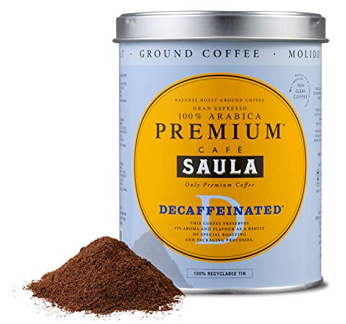 Saula-Kaffee, Packung 3 Dosen à 250 gr. Gran Espresso Premium entkoffeiniert gemahlen. – Bild 3