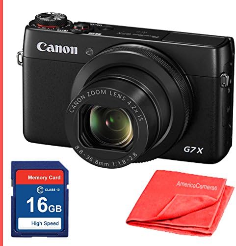 Canon PowerShot G7 X Digital Camera with 16GB SD memory card and More