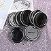 CHICTRY 8Pcs Coin Slot Bank Lid Inserts Stainless Steel Polished Rust Resistant Mason Jar Canning Jars Lid Change Bill Storage Jars Lid Black 70mm