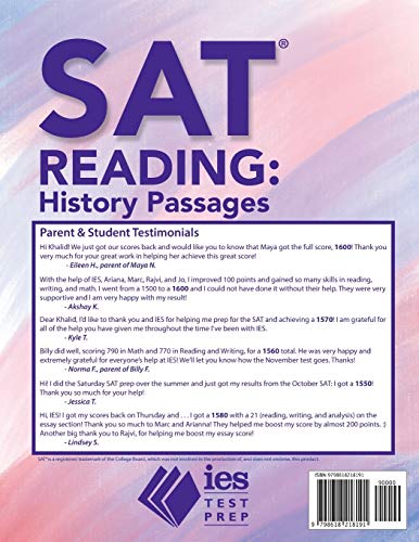 SAT Reading: History Passages (Advanced Practice Series)