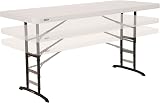 LIFETIME Commercial Adjustable Height Table 6 ft HDPE Top 3 Heights view 1
