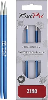 KnitPro Zing Interchangeable Circular Needles 5" 4.00mm (13cm)