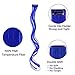 Colorful Hair Extensions Clip in Rainbow Hairpiece 24 Pieces Party Highlight Synthetic Straight Long Hair Accessories For Kids Girl Women Doll Colored Wig 22 Inches (Curly 24 Pcs)thumb 3