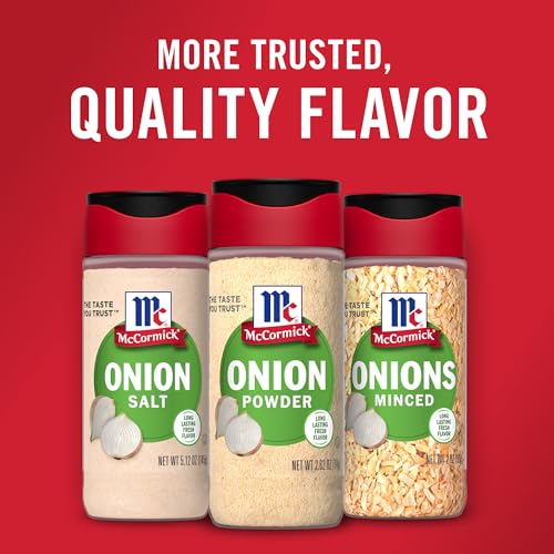 MCCORMICK ONION POWDER, NON GMO, MADE WITH FRESH, WHOLE, ONIONS, FOR BRINGING CONSISTENT ONION FLAVOR TO MEALS & RECIPES, 2.62 OZ