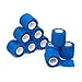 2-inch x 5yards Self-Adhesive Bandage Rolls 10-Pack Bundle - Strong Elastic Self Adherent Cohesive Tape - Blue Wrap Bandages for Wrists and Ankles - Wrap Bandage Pack - Self Sticking Elastic Bandage