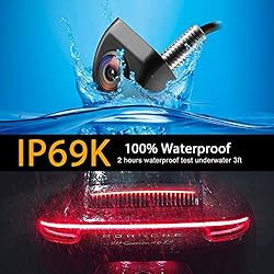 NATIKA Backup/Front View Camera,IP69K Waterproof