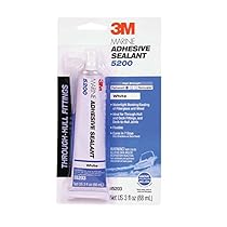 3M 05203 Marine Adhesive/Sealant 5200,  White / 3 oz.