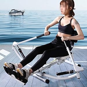 NXX Rowing Machin,Hydraulic Rower Trainer with 12 Resistance Levels 3 Grades of Slope Adjustment LCD Monitor Max User Weight 100 Kg for Home Cardio Workout