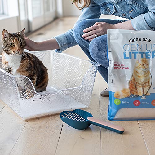 Alpha Paw Genius Cat Litter with Health Indicator, Odor Eliminating