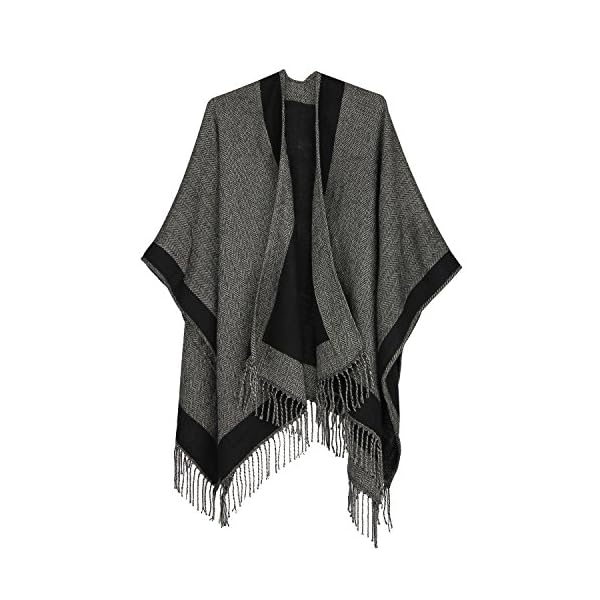 Women's Shawl and Wrap,Plus Size Front Cardigan Wrap Scarf Knitted Soft Pashmina