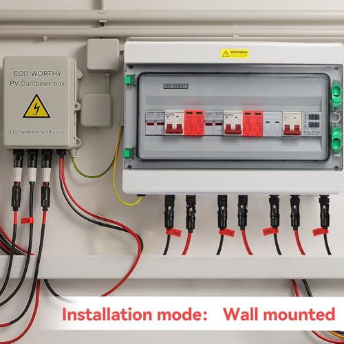 PVC Surge Protector, DC500V2-2-2+AC230V1-1, Solar Connection Box, Flash Protection, DC Separation Switch, PV System, 2 String 2DC+1AC, DC Combiner Box, Switch