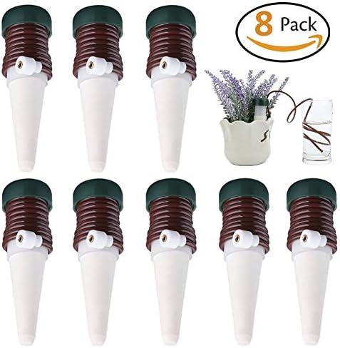 muyimu Watering Stakes Plants Automatic Watering System,Flowers Self Drip Irrigation Tool, Potted Self Waterers Devices For Outdoor &amp; Indoor Use